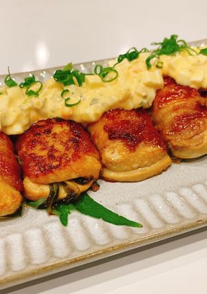 豆腐と豆苗の豚肉巻き～タルタルソース～-レシピのメイン写真