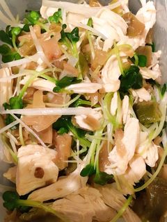 ザーサイとササミの和え物-レシピのメイン写真