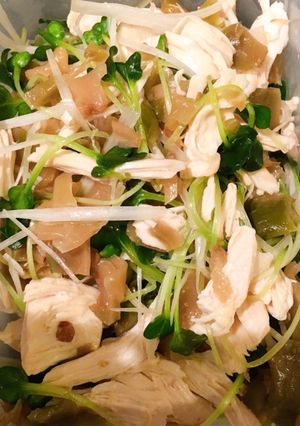 ザーサイとササミの和え物-レシピのメイン写真