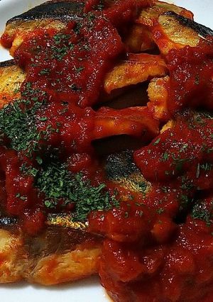 塩鯖のトマト煮込み-レシピのメイン写真