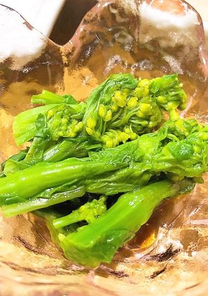 【春】旬の食材を頂く♪菜の花のお浸し-レシピのメイン写真