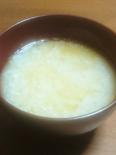 茹で鶏の煮汁でお粥-レシピのメイン写真