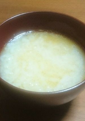茹で鶏の煮汁でお粥-レシピのメイン写真