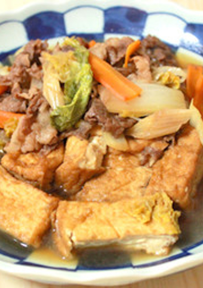 牛肉と厚揚げのすき焼き煮-レシピのメイン写真