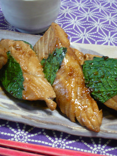 紫蘇がおいしい♪カツオの照り焼き-レシピのメイン写真