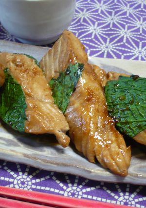 紫蘇がおいしい♪カツオの照り焼き-レシピのメイン写真
