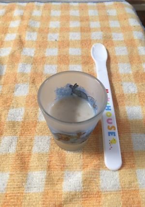 レンジで簡単、離乳食 フルーツ豆乳プリン-レシピのメイン写真