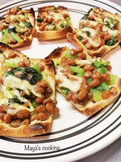 ワサビが決めて。納豆と油揚げトースト-レシピのメイン写真