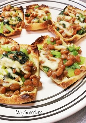 ワサビが決めて。納豆と油揚げトースト-レシピのメイン写真
