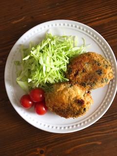 余った鶏そぼろで…菜の花コロッケ!-レシピのメイン写真