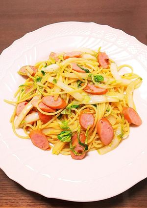 簡単！白菜たっぷり即席アンチョビパスタ-レシピのメイン写真