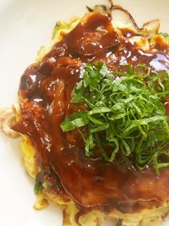 大葉入り!ネギのお好み焼き♪免疫力アップ-レシピのメイン写真