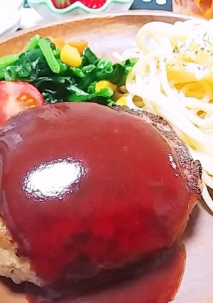 ふわっふわ♡美味しいハンバーグ-レシピのメイン写真