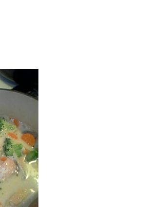 サーモン(鮭)の豆乳スープ♪-レシピのメイン写真