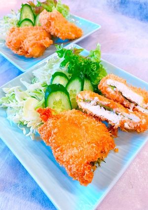 簡単!鶏ササミの梅肉挟み揚げ-レシピのメイン写真