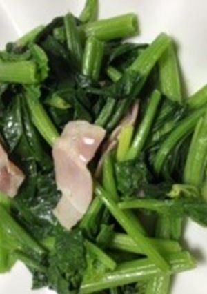 ほうれん草とベーコンのマヨソテー-レシピのメイン写真