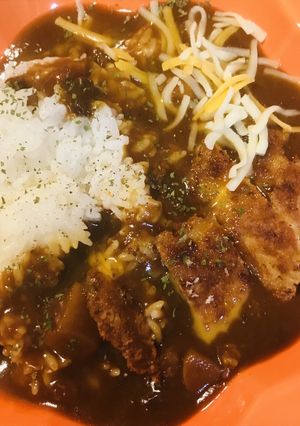 レトルト●とろけるチーズ＆一口カツカレー-レシピのメイン写真