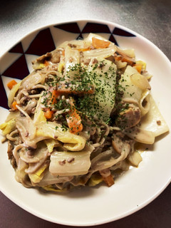 野菜たっぷりクリーム蕎麦-レシピのメイン写真