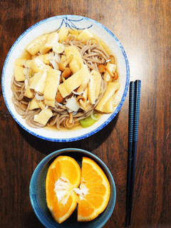 なめこと揚げ掛け蕎麦-レシピのメイン写真