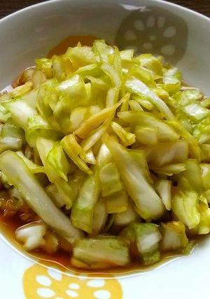 キャベツの麺つゆ浅漬け-レシピのメイン写真