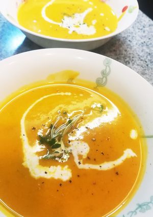 ホットクック　勝間さんのかぼちゃスープ-レシピのメイン写真