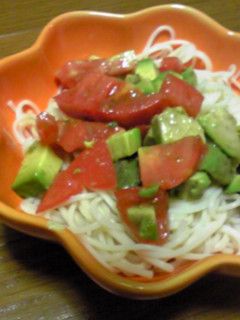 冷☆アボガドサラダそうめん-レシピのメイン写真