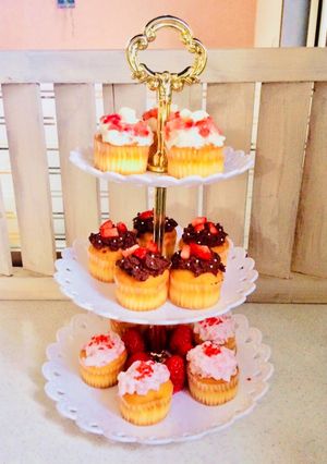 苺をつかって☆三種のカップケーキ-レシピのメイン写真