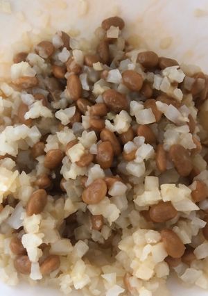 ピリ辛納豆カリフラワーライス-レシピのメイン写真