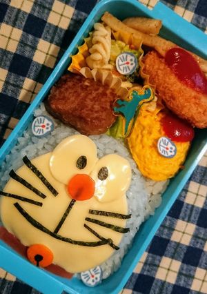 キャラ弁:ドラえもん-レシピのメイン写真