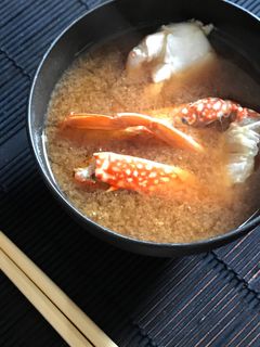 蟹の味噌汁-レシピのメイン写真
