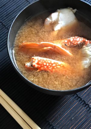 蟹の味噌汁-レシピのメイン写真