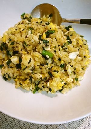 ニラ卵チャーハン-レシピのメイン写真
