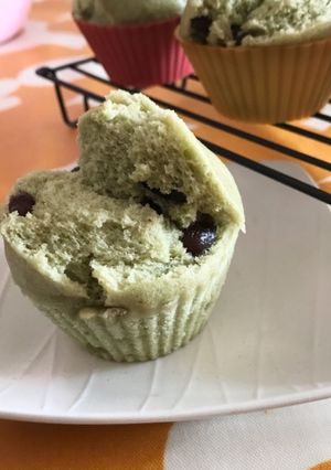 ヘルシオで抹茶蒸しパン-レシピのメイン写真