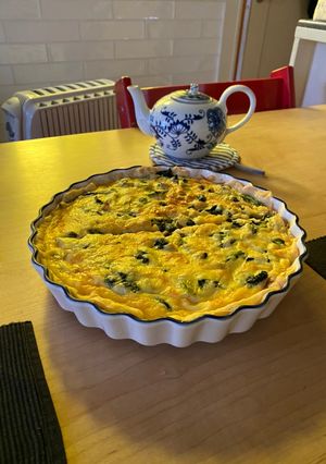 ゴボウとほうれん草のキッシュ-レシピのメイン写真