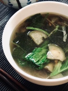 茄子と豚ひき肉の生姜スープ-レシピのメイン写真