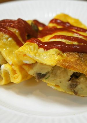 鶏とポテトのオムレツ-レシピのメイン写真