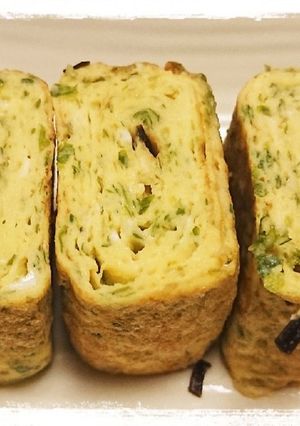 お弁当に☆甘くない青のり塩昆布卵焼き-レシピのメイン写真
