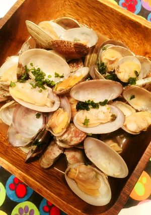 飲むエキスやば　あさりかホンビノス酒蒸し-レシピのメイン写真