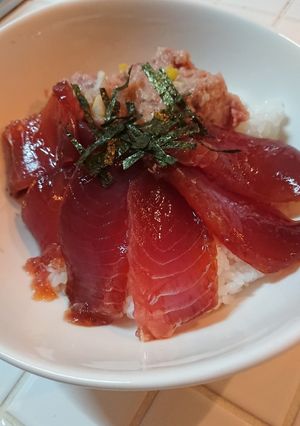 節約!簡単♪ネギトロ&漬けマグロ丼-レシピのメイン写真