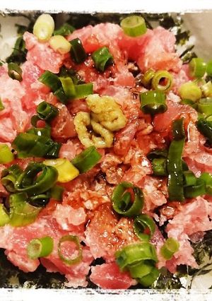 男子１人ご飯☆スタミナねぎとろ丼-レシピのメイン写真