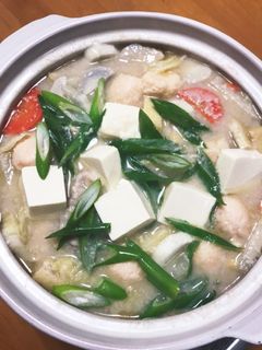 里芋の入った酒粕のお鍋-レシピのメイン写真
