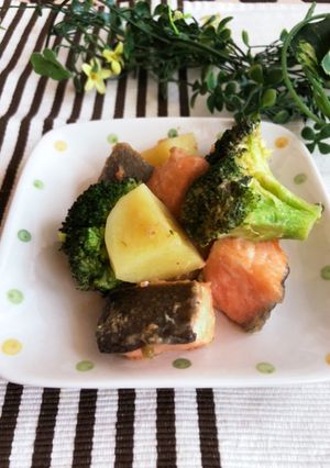 鮭とポテトのワサビ醤油マヨソテー-レシピのメイン写真