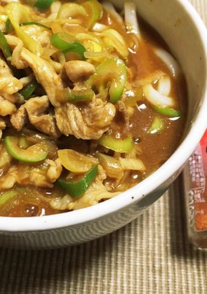 豚肉とおネギのカレーうどん-レシピのメイン写真