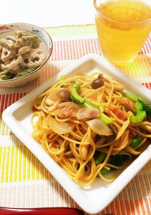 菜の花の和風パスタ-レシピのメイン写真