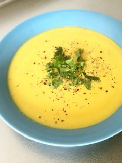 レンジとミキサーで簡単カボチャポタージュ-レシピのメイン写真