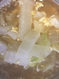 残り物の白菜を使ったらあめん-レシピのメイン写真