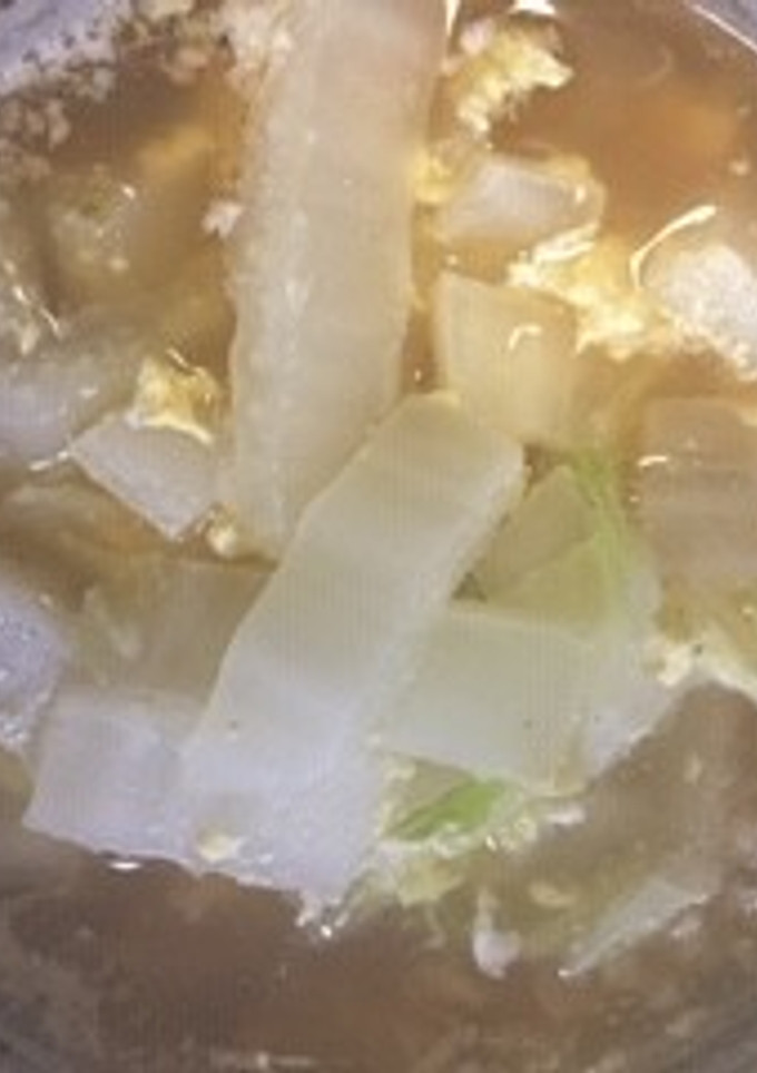 残り物の白菜を使ったらあめん-レシピのメイン写真
