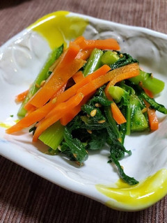 春菊とにんじんのナムル風-レシピのメイン写真