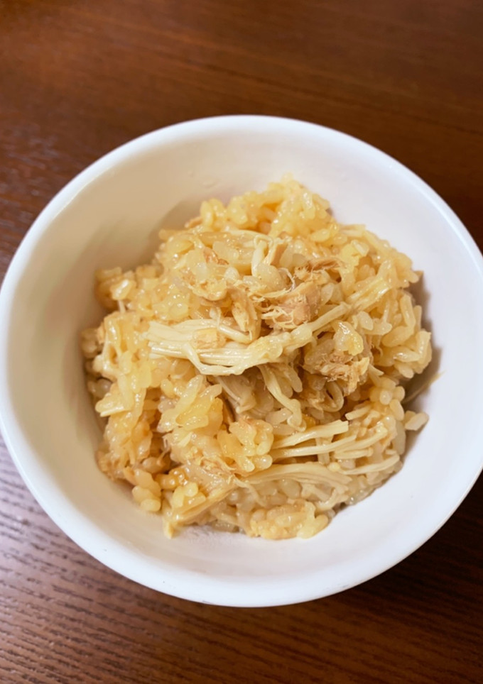ツナ缶とえのきの炊き込みご飯-レシピのメイン写真