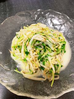 レンジで簡単副菜!もやしと豆苗のナムル-レシピのメイン写真